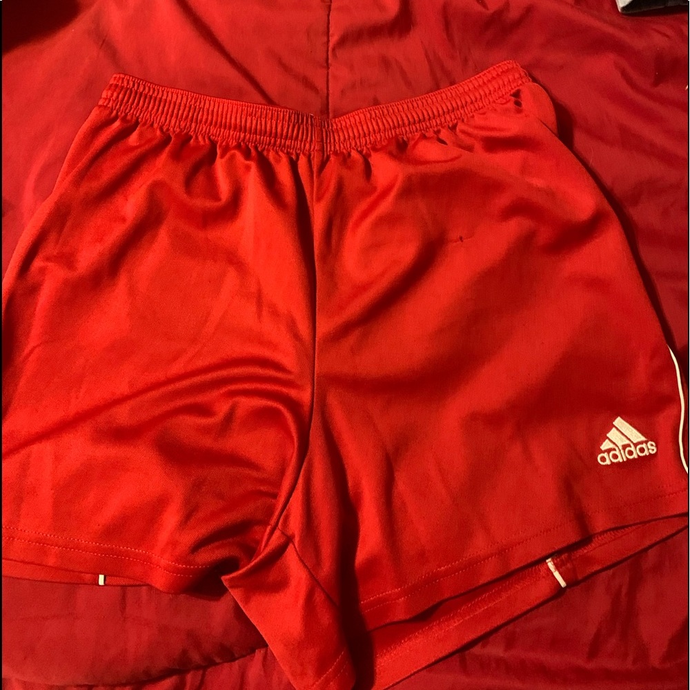 Adidas shorts red